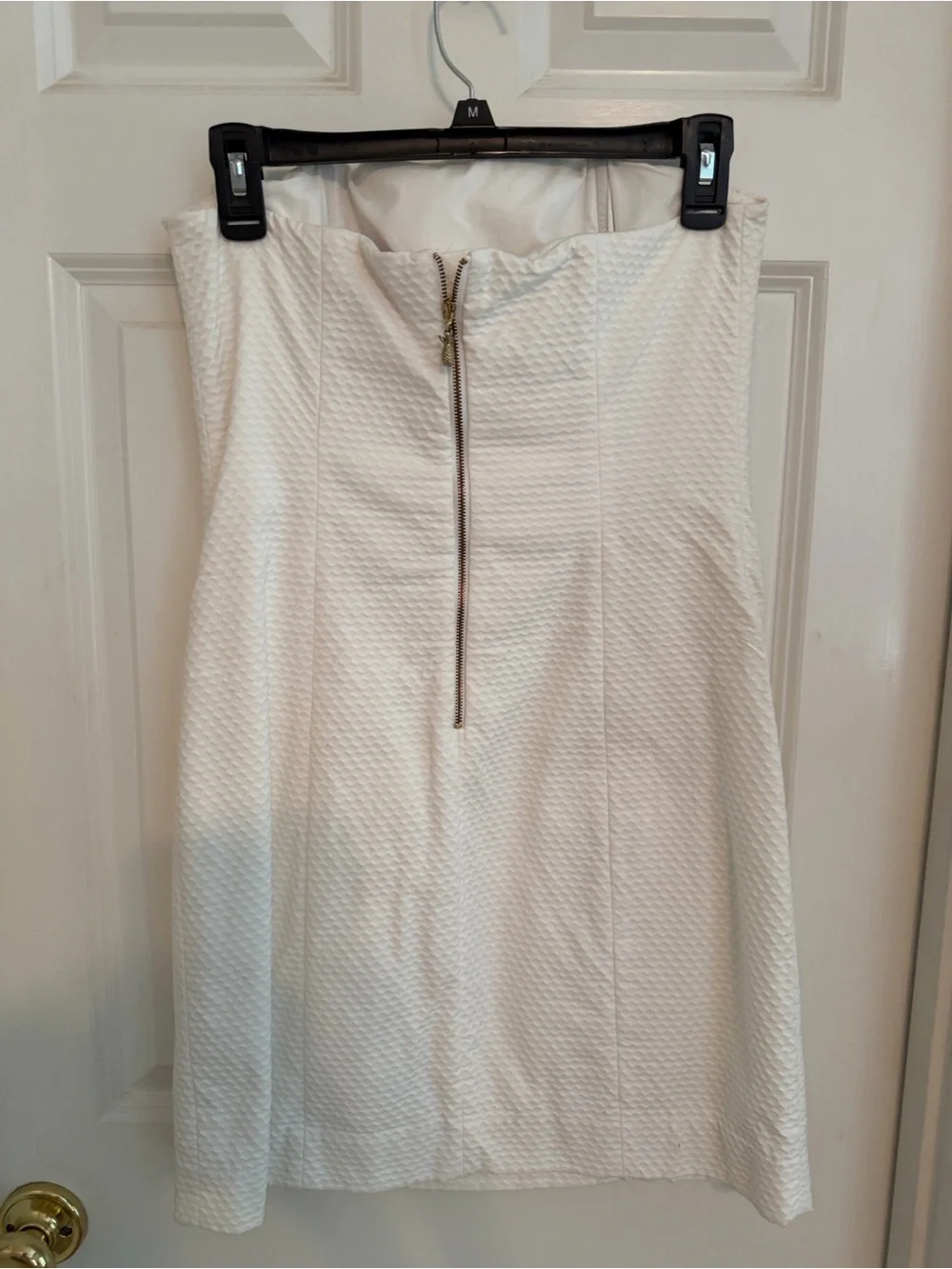 Lilly Pulitzer Elegant White Embroidered strapless dress - Picture 2 of 4